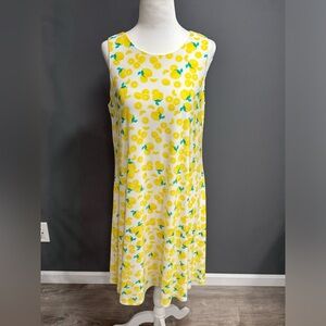 Cappagallo dress with Lemons ladies Size small 
 D26